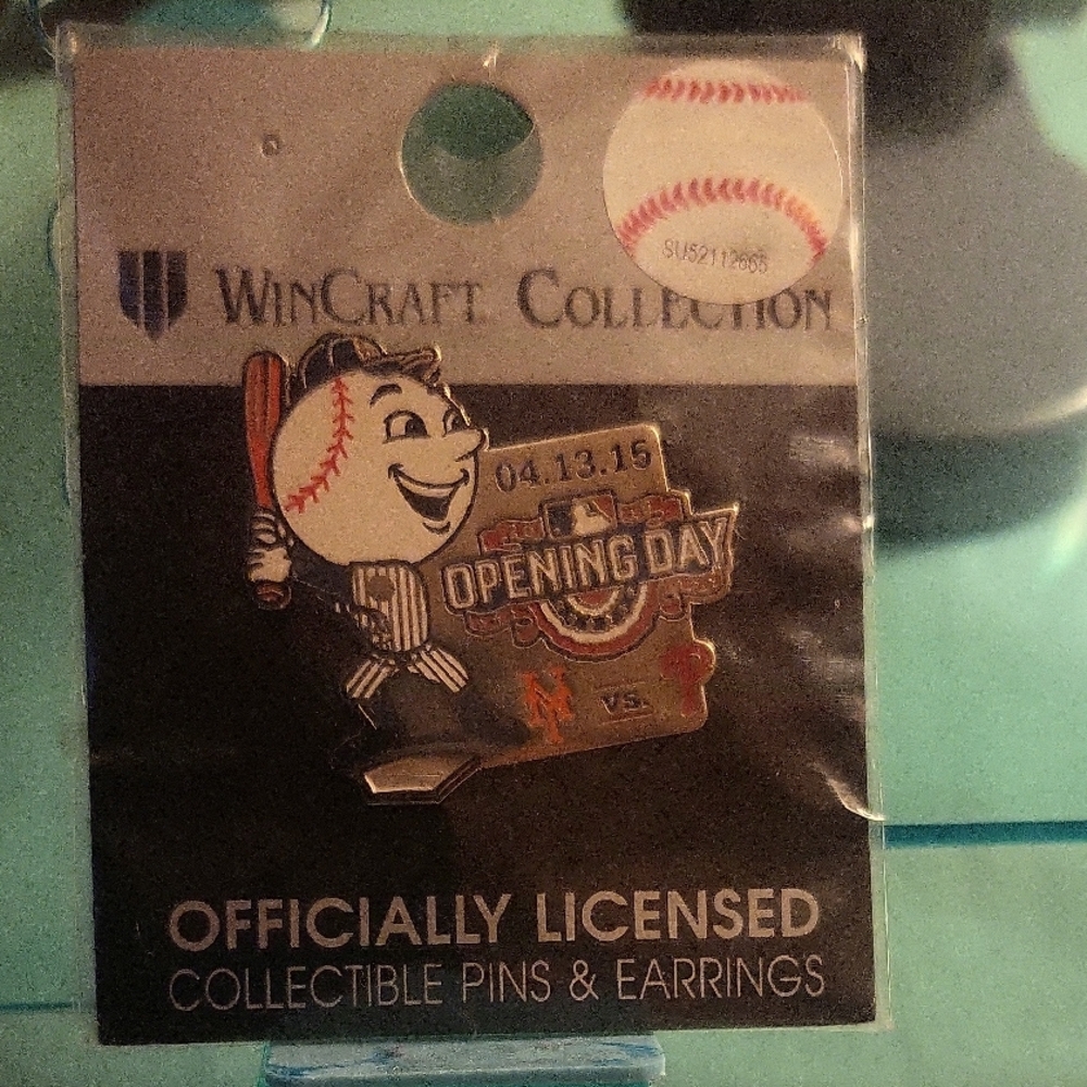 WinCraft Opening Day Baseball Pin - Red, Blue, White